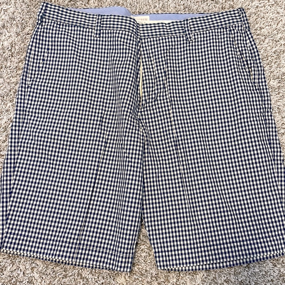 J Crew Factory gingham shorts